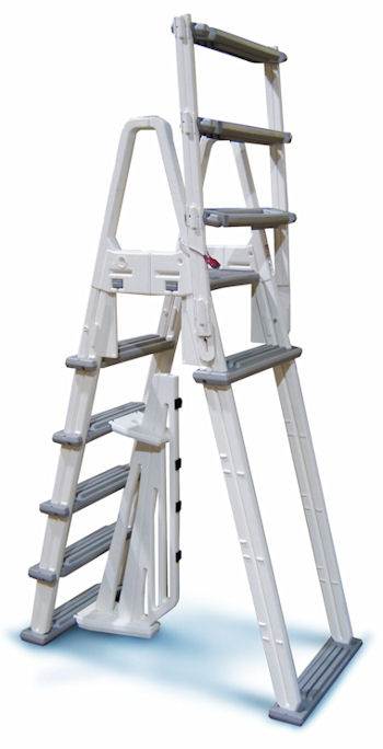 A- Frame Above Ground Pool Adjustable Ladder Confer Plastics 7000 ...